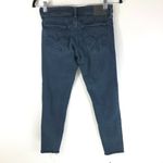 Levi's Womens Jeans 711 Skinny Dark Wash Ankle Crop Raw Hem Stretch Size 27 Photo 1
