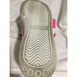 Vince Camuto White Leather Sneakers Pink Accents Velcro Strap Women's 7.5 Photo 3