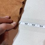 EXPRESS Vintage  World Brand Women's Genuine Leather Suede Pants Brown‎ Size 7/8 Photo 12