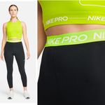 Nike NWT  Pro Women's Mid-Rise Crop Leggings (Plus Size) SZ-1X Photo 1