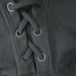 Aerie  offline black ribbed sports bra size large Photo 1