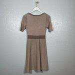 Boden USA Boden Women 2R Champagne Milano Sweater Dress Fit Flare Metallic New Years Eve Photo 3