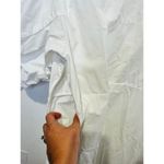 RHODE White 100% Cotton Cutout Front Tie Puffed Sleeves Greer Midi Dress Size 14 Photo 11