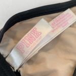 PINK - Victoria's Secret Victoria's Secret Pink Nude Mesh & Embroidered Flowers Bralette Photo 3