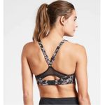 Athleta  Advance Sports Bra 32D Black Camo High Impact Workout Activewear Gym Photo 1