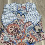 FATE. floral satin flowy blouse size small Photo 6