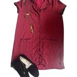 Honey Punch Pajama Shirt Dress
Burgundy Size Medium Photo 0