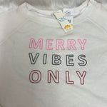 C&C California  "Merry Vibes Only” Long Sleeve Crewneck Pullover Top C19 Photo 1