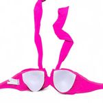 Seafolly Collective Halter Goddess Twist Bandeau Bikini Top - Raspberry (Hot Pink) — Sz. Small (AU 8 = US 4) Photo 3