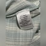 LC Lauren Conrad  3/4 Sleeve Square Neck‎ Top Blue Stripe Lace Trim Pullover Med Photo 8