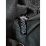 Worthington Black Faux Leather Pencil Skirt Size 10 Embroidered Lace Detail Photo 4