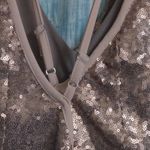 Nookie Seduce Sequined Gown Gold Formal Party Prom Gala Homecoming M NWOT / FLAW Photo 6