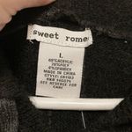 Sweet Romeo  New Charcoal with Light Gray Details Long Sleeve Hoodie Photo 3
