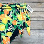 Old Navy Blue Yellow White High Waisted Side Tie Lemons Oranges Bikini Bottom Photo 1