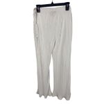 AQUA  White‎ Pleated Wide Leg Palazzo Pants Womens XL Extra Large Flowy Photo 6