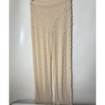 Boutique Pants Womens Size Large Tan Pearls Mesh Beach Swim Pull On Dance Pool Photo 1