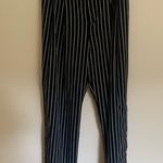 Rachel Roy Navy Blue and White Striped Wide Leg High Rise Palazzo Pants Size 10 Photo 6
