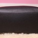 Coach  Turnlock Chain Black Leather Tote Bag Photo 5