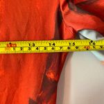 ZARA  Xevi Sola Red High Neck Abstract Long Sleeve Bodysuit Women's size Small Photo 7