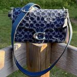 Coach Soft Tabby Shoulder Bag in Signature Denim with straps NEW with tags Photo 0