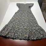 Rails  Clementine Smocked Black Floral Midi Dress Women Size Small Cap Sleeve NEW Photo 13