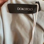 Dokotoo Blue Lace Trim Blouse Large NWT – Boho Romantic Top Gray Photo 9