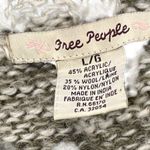 Free People Collared Cardigan Sweater Loose Knit Jacket Tie Wool Women'sLarge Photo 2