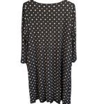 J.Jill Popover Stretch Dress Black Patterned Size Large Photo 8