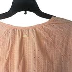 Barbour Size 8 Pink Overboard Eyelet embroidered 3/4 Sleeve Blouse Photo 5