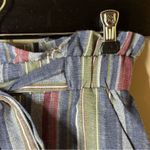 Entro 🏷️ NWOT  Striped Bohemian Boho Paperbag Shorts Lined Small S Photo 2