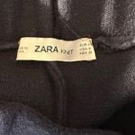 ZARA Navy Blue Knit Straight Leg Pants Photo 6