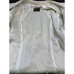 Vera Pelle  Women's Cream Leather Zip Up Jacket Size 48-XL SKU 4944 Photo 5