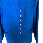 Vintage 80's Ultrasuede Blue Skirt Suit Women’s 16 Count Romi Rosenblum’s USA Photo 0