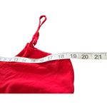 Ambiance Apparel Cropped Red Top Adjustable Spaghetti Strap Boho Chic Beach Sz M Photo 6