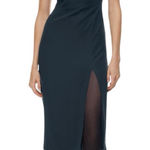 Aritzia Babaton Success Dress MIDI Slip Minimalist Dark Navy Slit Strappy 4 Photo 0