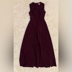 NWOT Kay Unger Zeda Crepe Dress Burgundy Pantsuit Purple Size 0 Photo 4