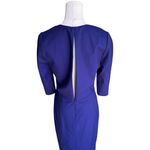 Lafayette 148 New York - Navy Blue Wool Blend Sheath Dress Sz 6 Photo 5