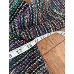 Rachel Roy genuine leather and boucle zip front blazer 6 Black Photo 9