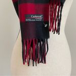 Cashmere Flannel Scarf Fringe Red Black Plaid Preppy Soft Academia Lumberjane Photo 1