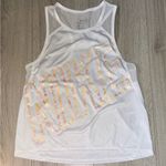 Nike  White yellow orange mesh Tank Top sleeveless shirt Photo 0
