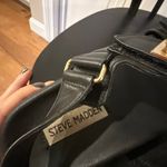 Steve Madden Mona black strap leather sandals size 6 Photo 7