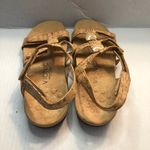Vionic Sandals Amber Sandal Adjustable in Gold Cork w/ Beads Size 6 EUC Photo 9