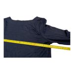 Loft  Navy Blue Plaid Trim Long Sleeve Tunic Dress Size M Photo 5