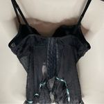 Victoria's Secret NWT  Sexy Little Things Lace Corset Bustier Teddy Teal Size 34C Photo 3