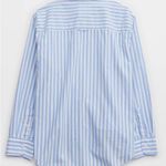 Aerie Women’s size XL  long sleeve dad shirt button down shirt blue striped Photo 4