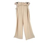 Bar III High-Waist Wide-Leg Pants With Tie Belt Ivory Cream Size Large Photo 5