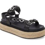 Karl Lagerfeld size 6 Palma Espadrille Grunge Platform Sandals Photo 0
