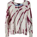 Alison Andrews Alison Andrew’s size medium pullover v-neck knit tie dye sweater ribbed trim NWT Photo 9