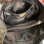 Antonio Melani Black Gold leather shoulder hand bag purse cargo pockets #gothic #whimsygoth #grunge #bondage Great condition. Measurement in pics Photo 3