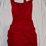 Amazon  Dress Red Cut-Out Mini Bodycon XS Photo 0